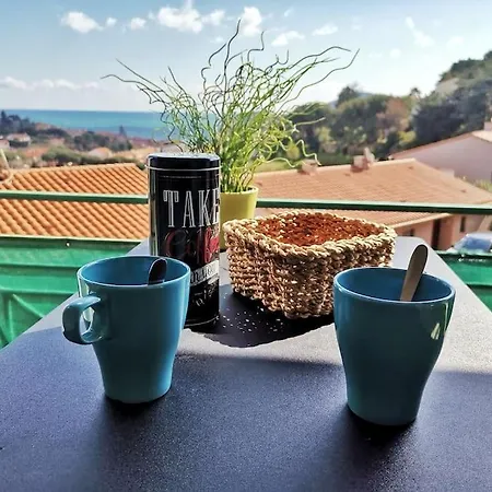 公寓 T2 Au Calme-vue Et Baie De Collioure-garage