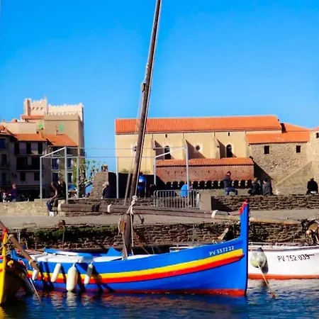 T2 Au Calme-vue Et Baie De Collioure-clim-garage Lejlighed